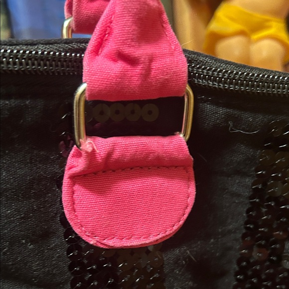 Victoria's Secret Black and Pink Sequin Tote - Picture 6 of 11